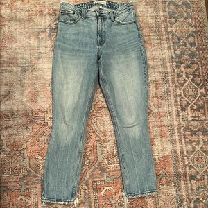 Abercrombie Skinny High Rise Curve Love 27 4 Reg Light blue faded